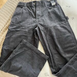 No Boundaries Men's Dark Gray Corduroy Pants